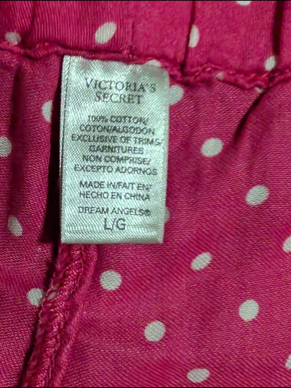 Victoria's Secret Hot Pink Polka Dot PJ Short Set - Picture 8 of 8
